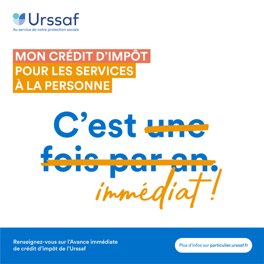 le crédit d'impôt c'est immédiat